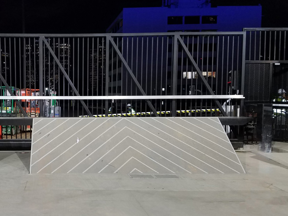 Mauler wedge barrier M50 crash-rated anti-ram vehicle barrier installed at secure facility
